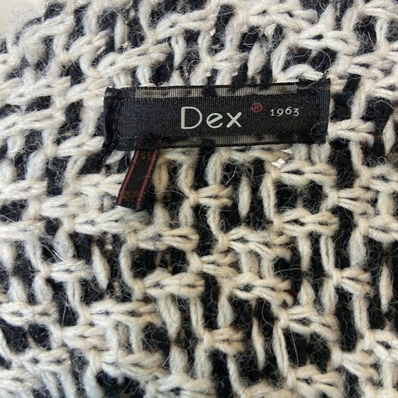 Dex Waterfall Black and White Cardigan Sweater S - Picture 8 of 8